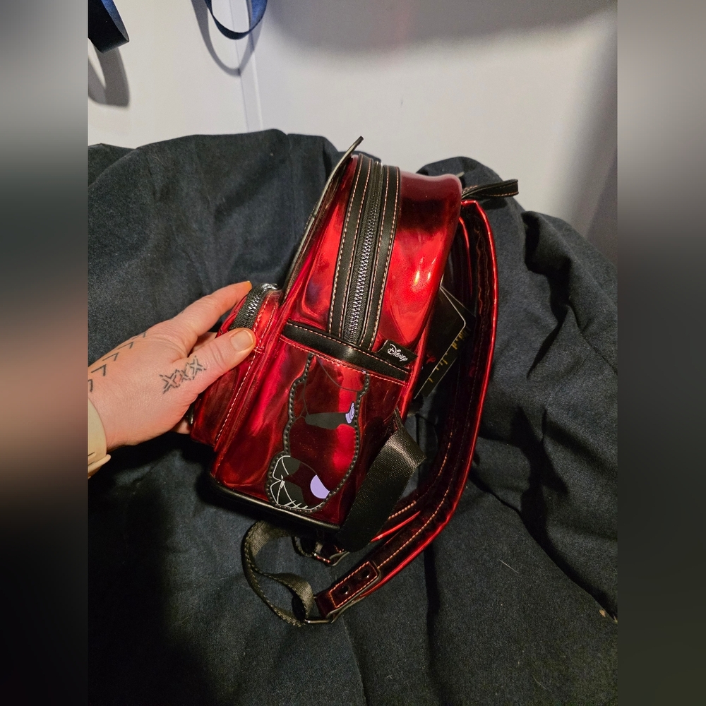 Loungefly Big Hero Six Baymax Battle Mode Armor Mini Backpack D23 Exclusive Red - Picture 5 of 8